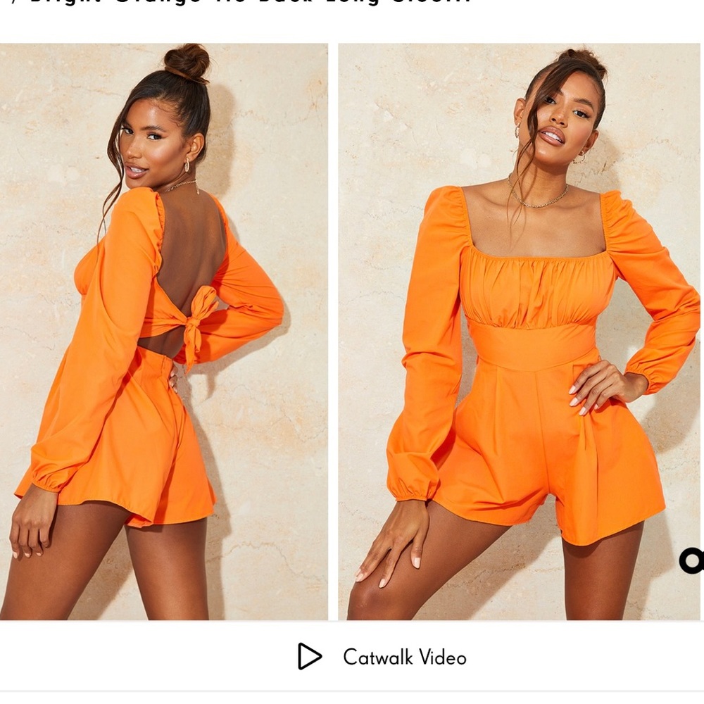 Orange Romper